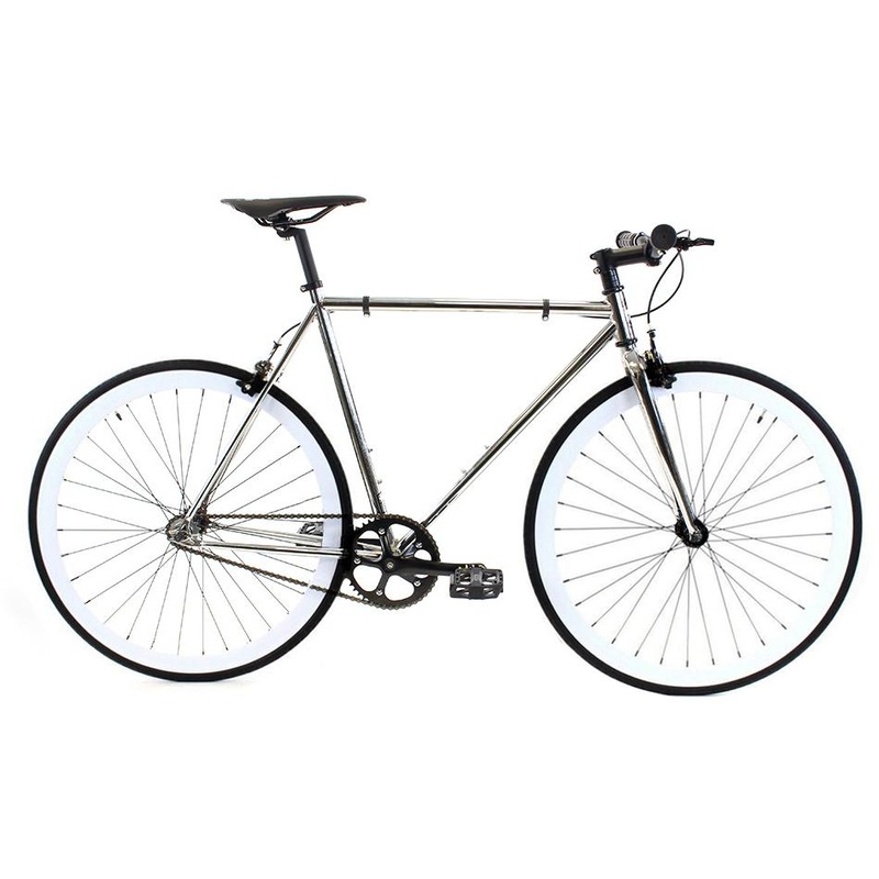 Golden Cycles Chrome Fixie Bike Chrome/Black