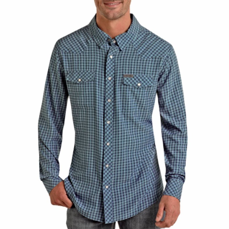 Panhandle Men’s Performance Check Print Shirt