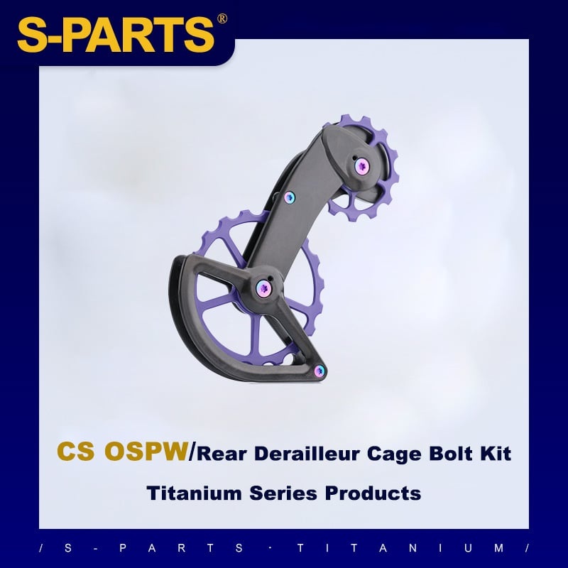 Titanium Screw Set for CS OSPW Rear Derailleur Cage System Gold