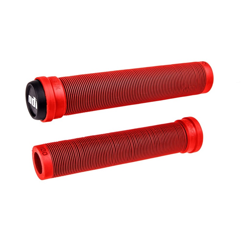 ODI BMX Longneck SLX Flangeless Grips – Bright Red – Slide On Grips