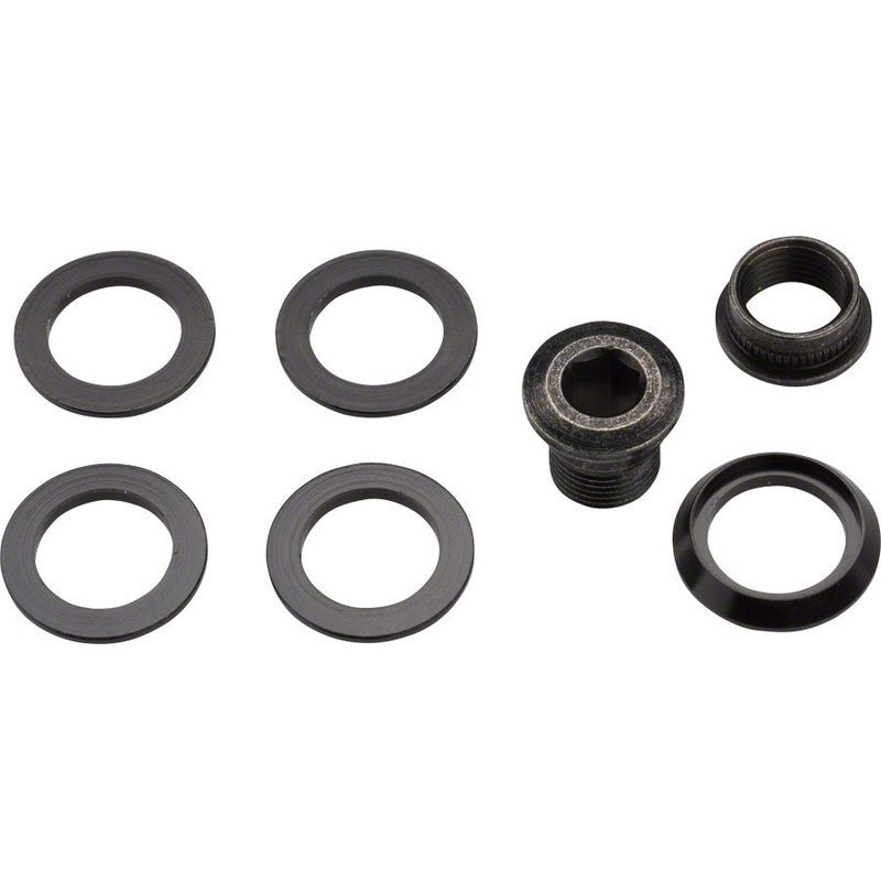 SRAM Force 1/ CX1 Chainring Spacer Bolt Set Five Spacers Hidden Nut/Bolt Fits Rival 1 Hidden Chainring Bolt Design