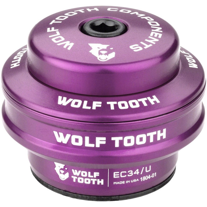 Wolf Tooth Performance Headset – EC34/28.6 Upper, 16mm Stack, Ultraviolet Purple