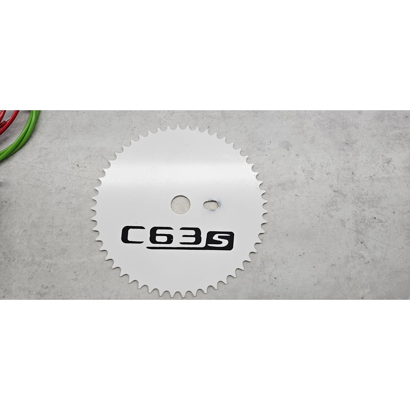 Chain wheel bmx 52t c63s white