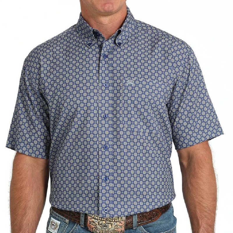 Cinch Men’s Arenaflex Geo Print Button Down Shirt – FINAl SALE*
