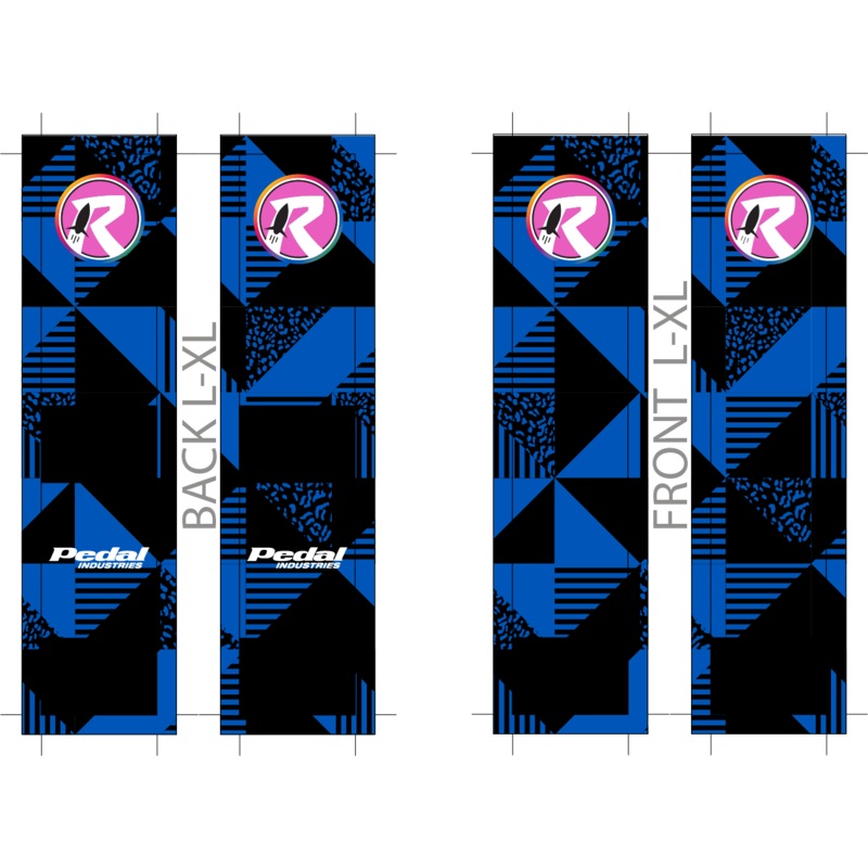 Red Rocket Revolution BLUE SUBLIMATED SOCK