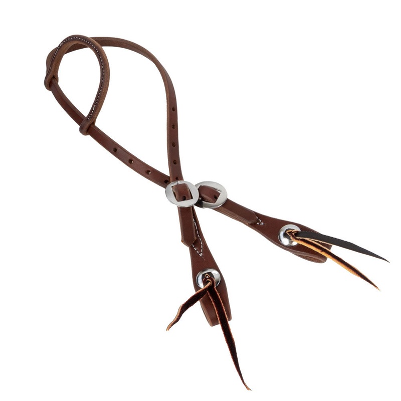 Teskey’s One Ear Concho End Headstall Heavy Oil