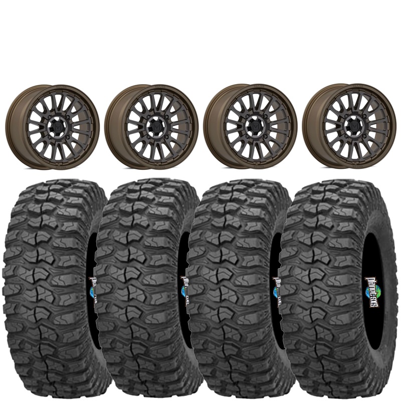 Valor V14 Root Beer 4/137 5+2 mounted on Sedona Rock a Billy Tires