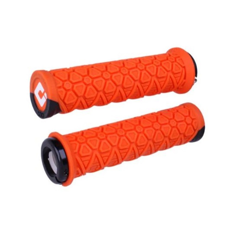 ODI Vanquish D30 Lock On Grips – Orange – Single Lock On Grips
