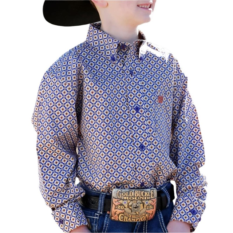 Cinch Boy’s Medallion Print Shirt
