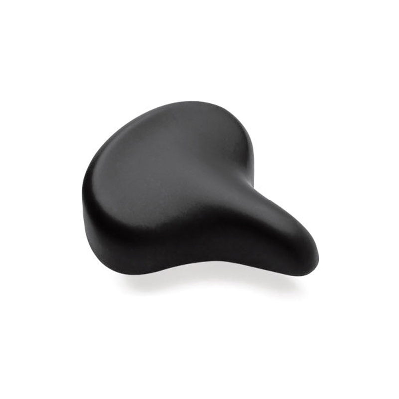 Cruiser Bike Saddle w/Elastomers Black
