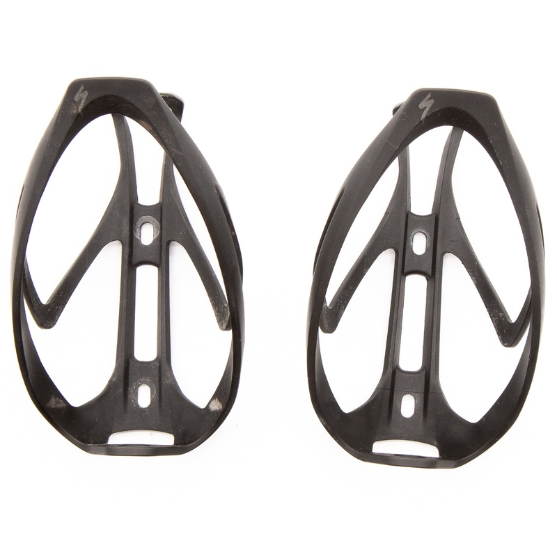 Specialized Rib II Black Matte Black Bottle Cage Pair 66g