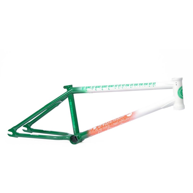 Subrosa Ltd Ed. Hand Painted OM V2 Frame White/Orange/Green