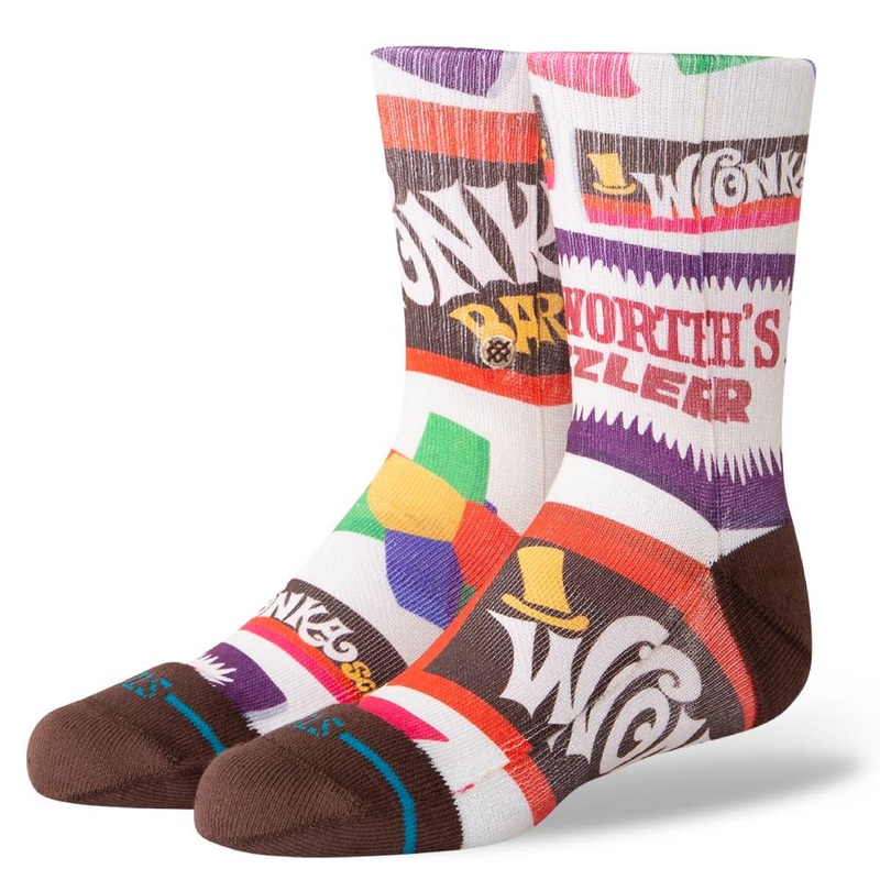 Willy Wonka X Stance Crew Socks – Wonka Bars Brown