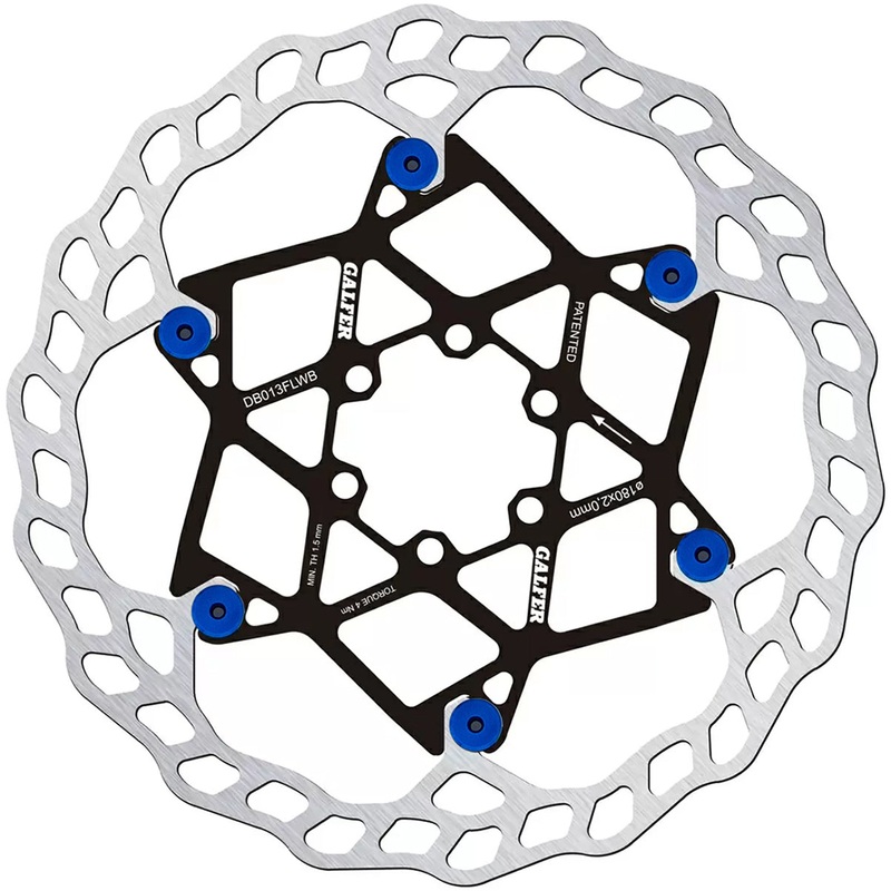 Floating Wave Rotor 6-Bolt 2.0mm – 180mm & 203mm Sizes Blue