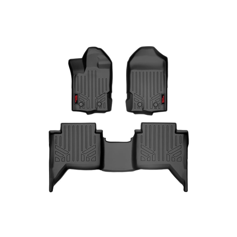 Rough Country | Floor Mats | FR & RR | Ford Ranger 2WD/4WD (2019-2023) | M-51002
