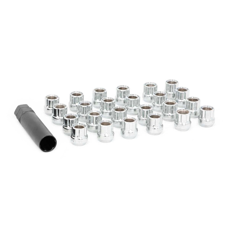 Rough Country | Lug Nut Set | 1/2×20 | 24 Qty | Chrome | Open End | 122024CHOE