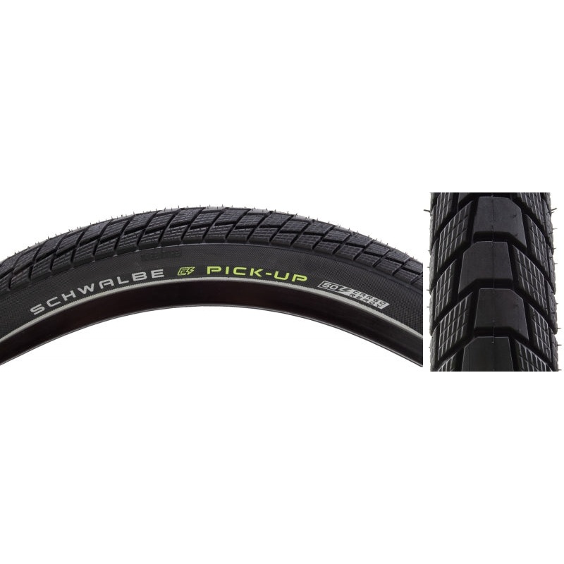 Schwalbe Pick-Up Tire – 27.5 x 2.35 Clincher Wire BLK/Reflective Performance Line Super Defense Addix E Twin Skin E-50