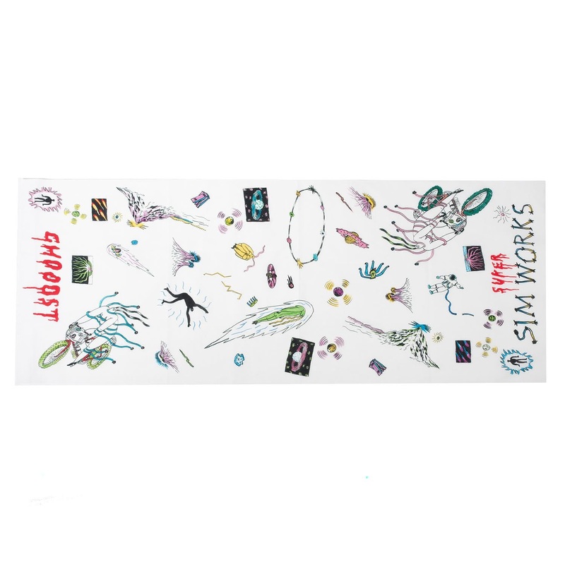 SimWorks x Ghooost  Ride Me to the Moon Tenugui