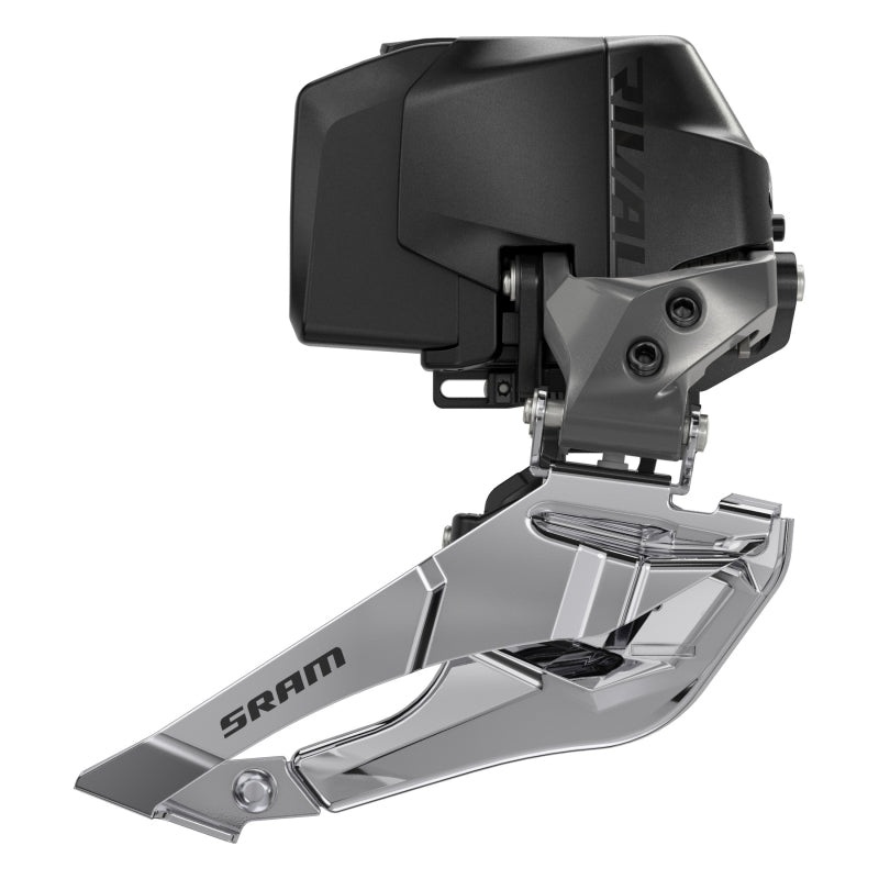 SRAM Rival eTap AXS Wide Front Derailleur – 2×12-Speed Braze-on Battery Not Included BLK D1