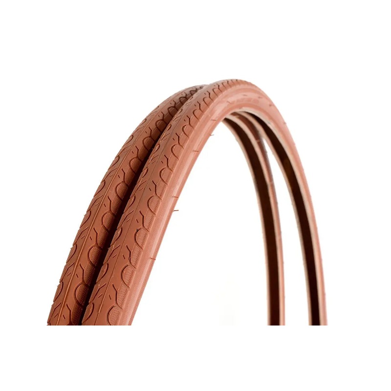 700mm x 25C Tan Kenda Road Tyres (Set of 2)