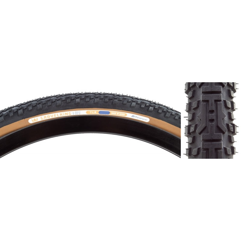 GravelKing X1 Tire – 700 x 40 Tubeless Folding Black/Brown