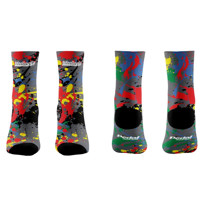 Longview Area Multisport Association 2023 SUBLIMATED SOCK – SPLASH