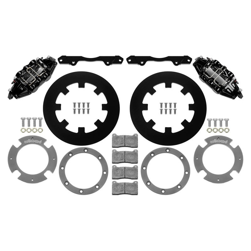 Wilwood 17-21 Can-Am X3RS Black 6-Piston Front Kit 11.25in – Undrilled Rotors