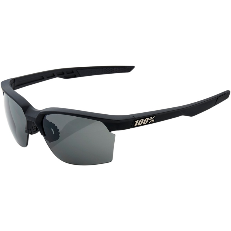 100% Sportcoupe Sunglasses – Black – Smoke 61020-100-57
