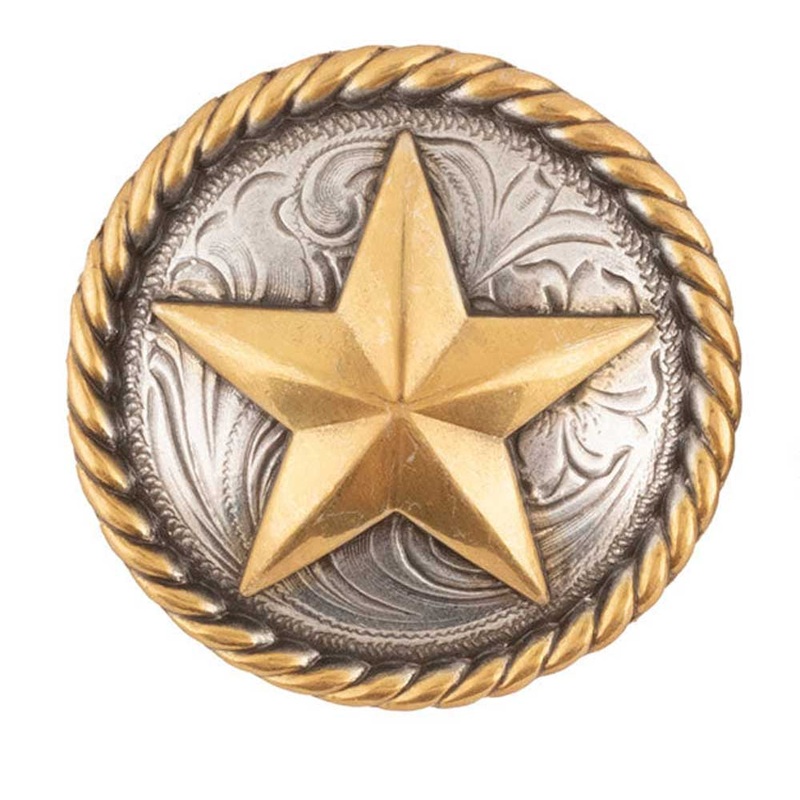 Antique Gold Star Concho