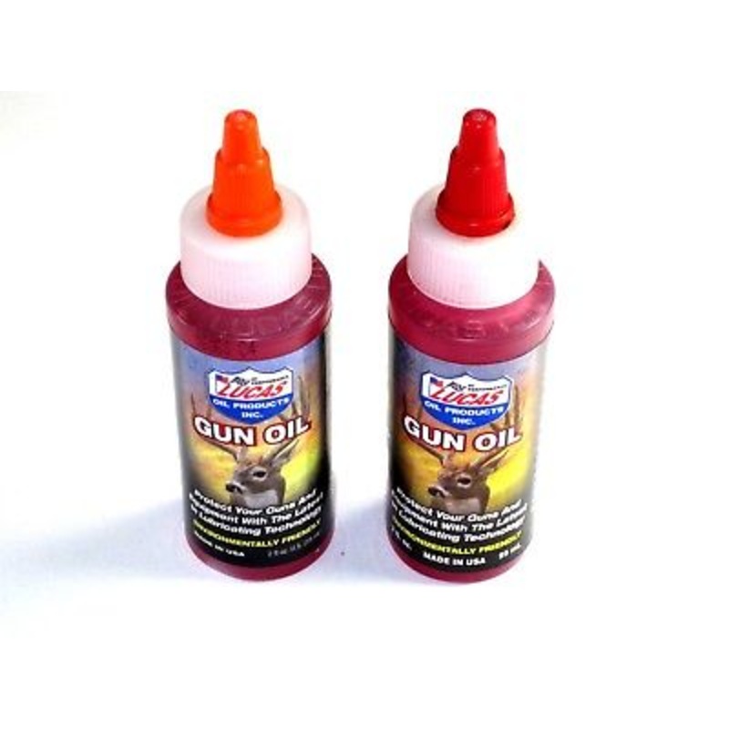 2 each Lucas Gun Oil Products 2 oz bottle Triumph T120 TR6 *