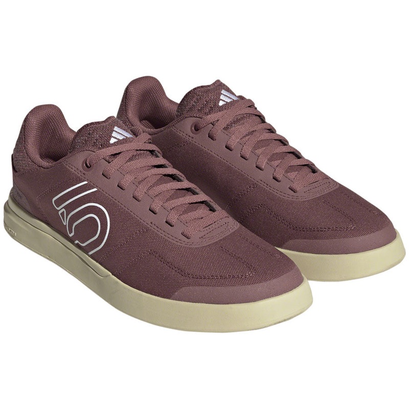 Five Ten Sleuth Deluxe Canvas Flat Shoes – Womens Quiet Crimson/Ftwr White/Core BLK 10