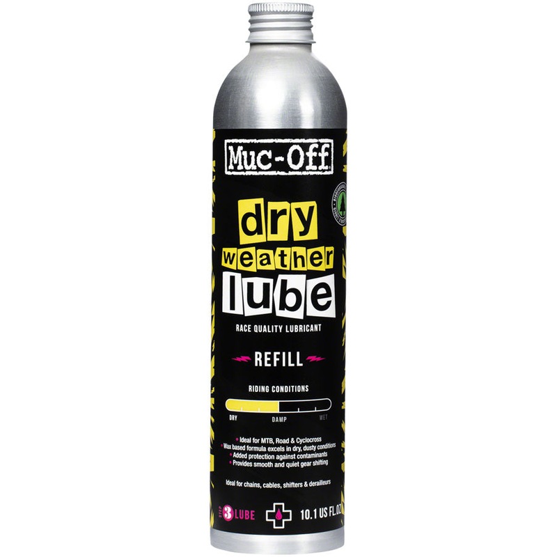 Muc-Off Bio Dry Bike Chain Lube – 300ml, Aluminum Refill Bottle