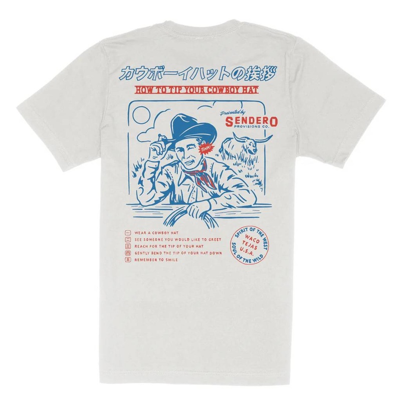 Sendero Provisions Men’s Tip Your Hat Tee – Vintage White