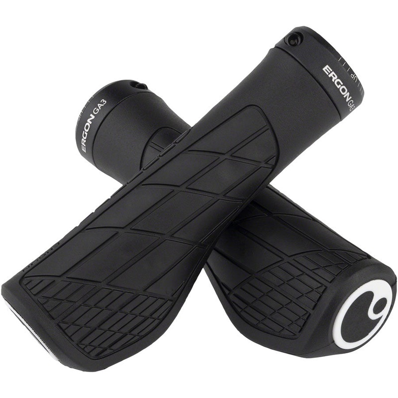 Ergon GA3 Grips – Black, Lock-On, Large