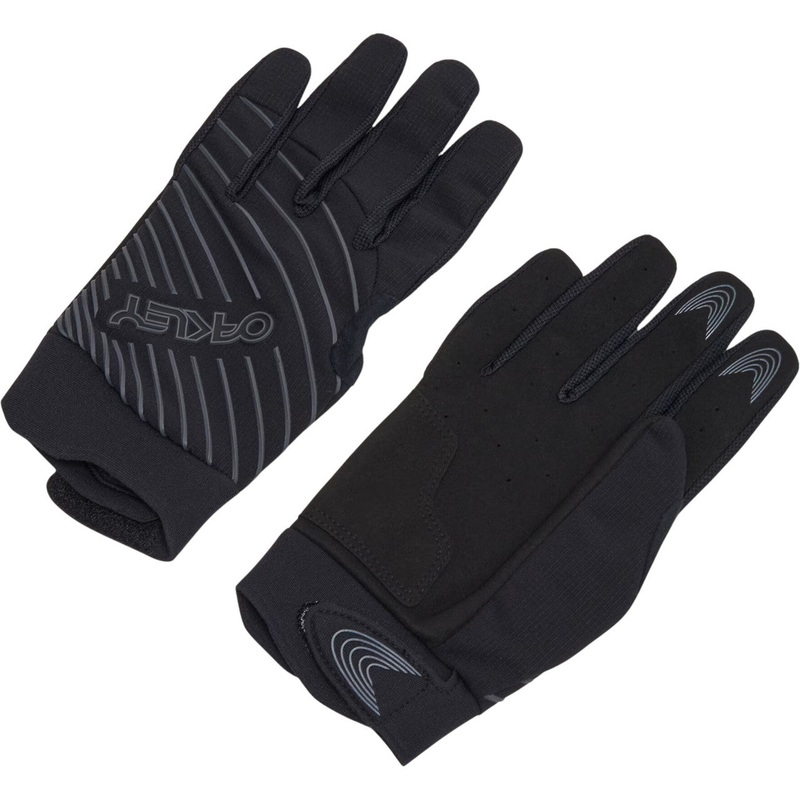 Oakley Drop In 2.0 MTB Gloves – S – Blackout – Uniform Grey