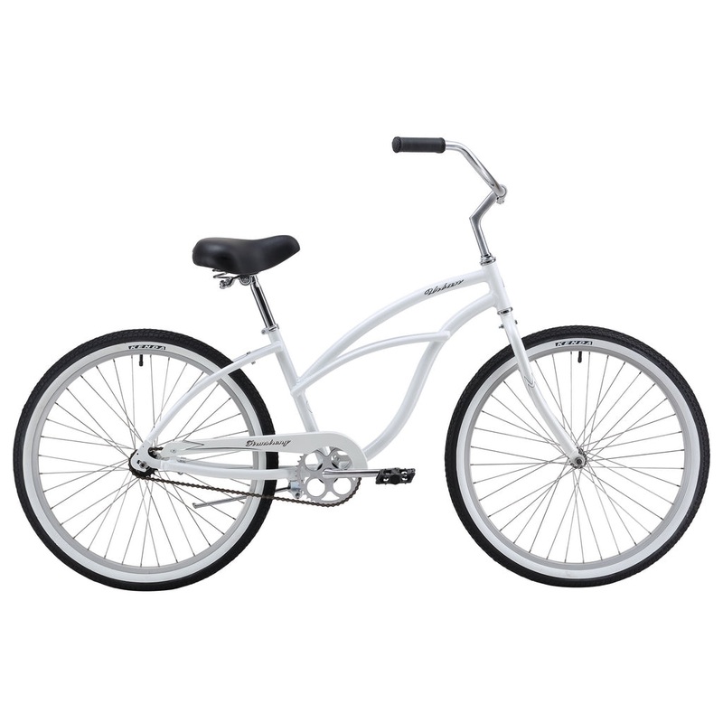 Firmstrong Urban Lady Aluminum Single Speed Beach Cruiser Bike White