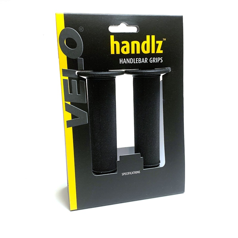 Velo handlz Micro Diamond Handlebar Grips with Flange Black