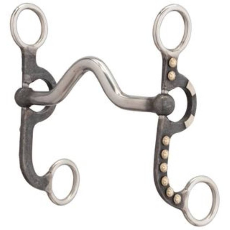 Weaver 4-5/8″ Pony Bit, Medium Port Mouth, Buffed Black