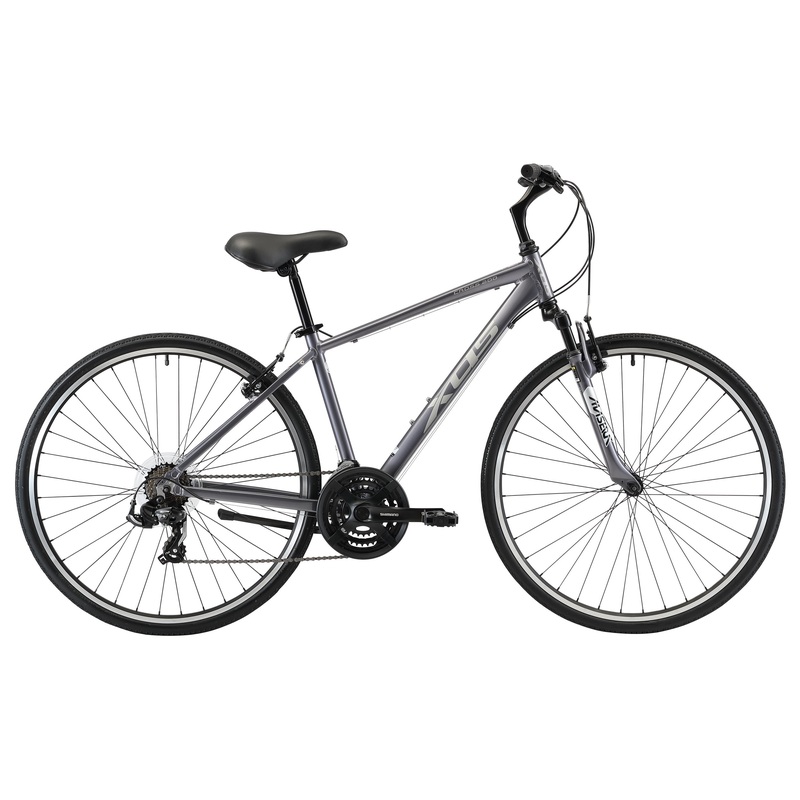 XDS Cross 200 21sp Comfort Hybrid Bike //  Graphite Graphite Grey