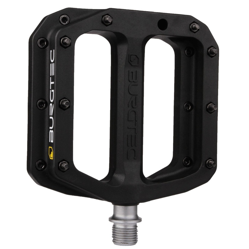 Burgtec MK4 Composite Flat Pedals – Black