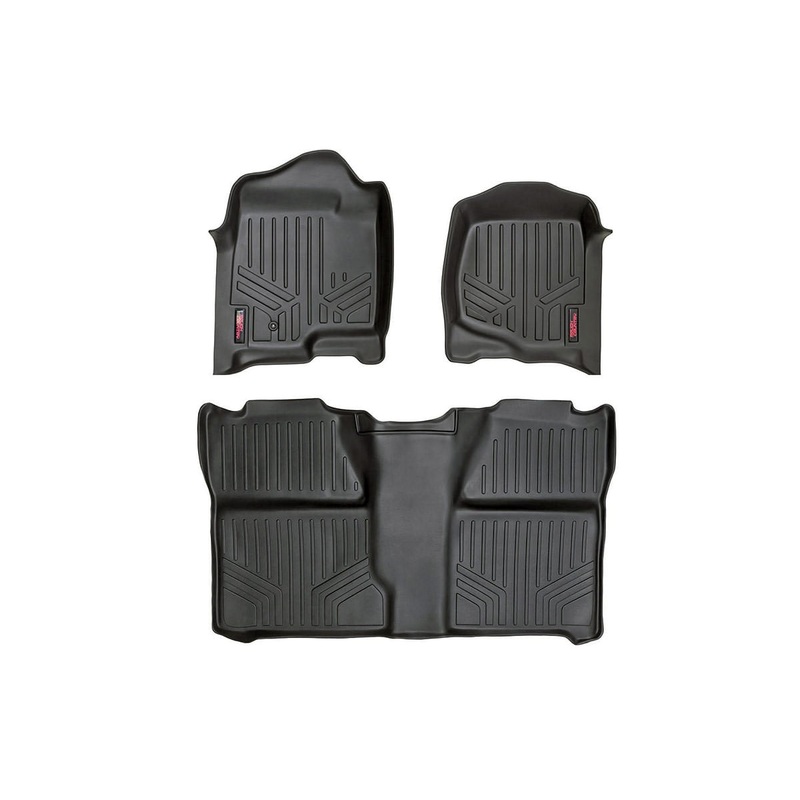 Rough Country | Floor Mats | FR & RR | Crew Cab | Chevy/GMC 1500/2500HD (07-14) | M-20713