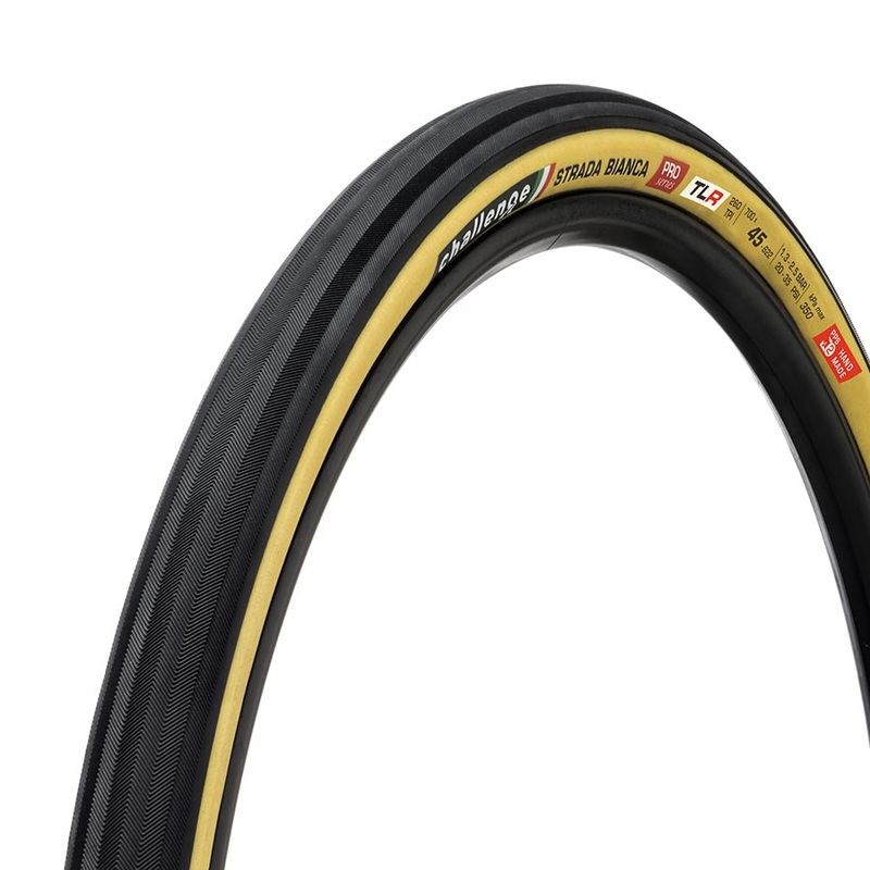 Strada Bianca TLR Road Tire 700x45C Folding Tubeless Ready SmartPlus SuperPoly 300TPI Tanwall