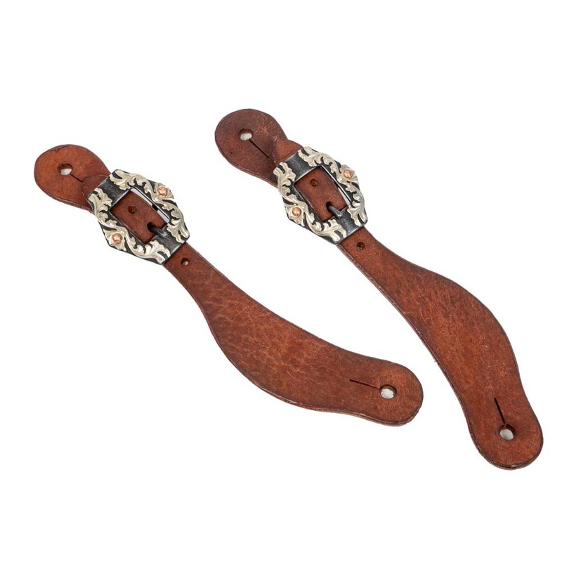 Teskey’s Youth Contoured Spur Strap w/Hex Buckle