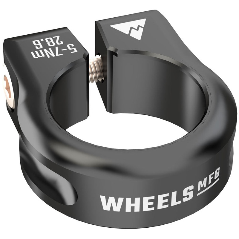 Wheels Manufacturing Seatpost Clamp – 28.6mm, Bolt-On, Black