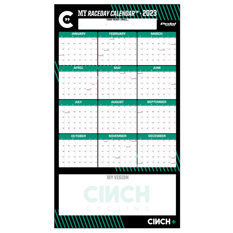 Cinch Cycling 2023 MY RACEDAY CALENDAR