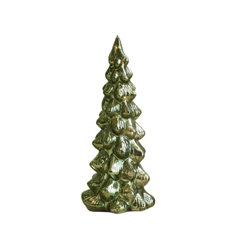 Medium Mercury Glass LED Tree
