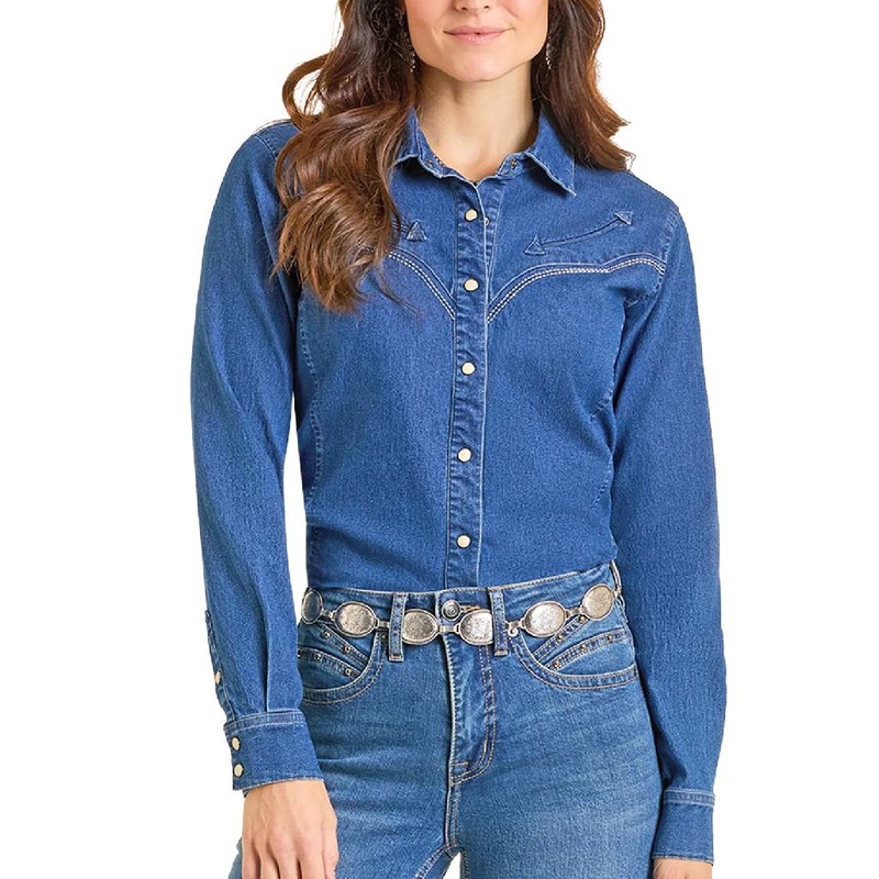Panhandle Slim Women’s Retro Yoked Snap Shirt