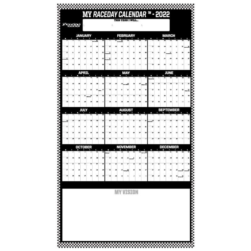 Top Finish 2022 RACEDAY CALENDAR ISD