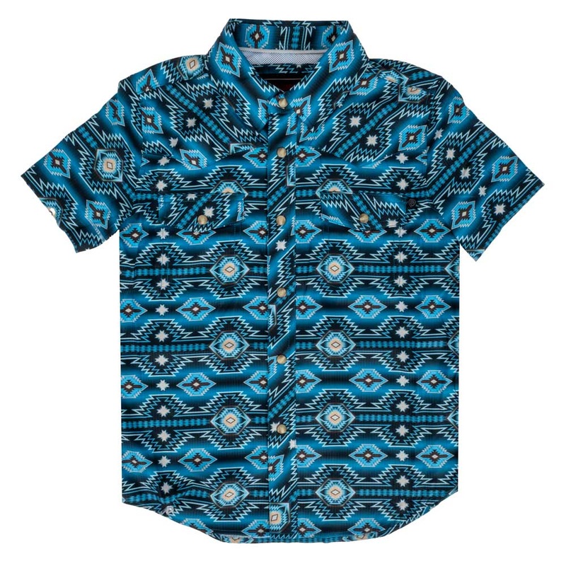 Rock & Roll Denim Boy’s Aztec Pearl Snap Shirt