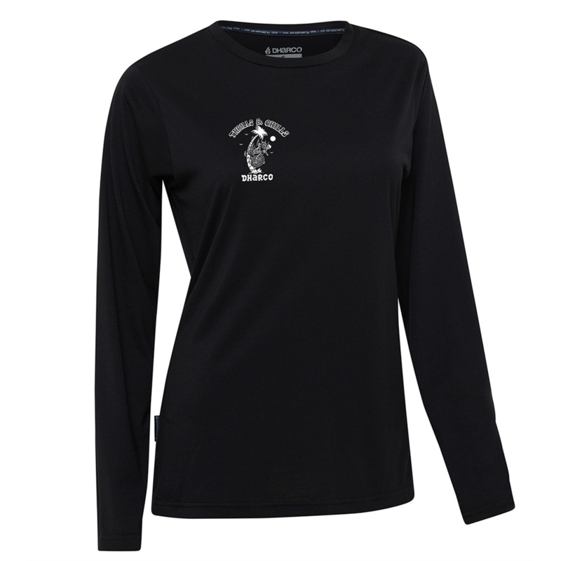 DHaRCO Women’s Long Sleeve Tech Tee – Women’s XS – Thrills & Chills